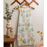 Pastel Easter Eggs Floral Pattern - Cute Spring  Apron<br><div class="desc">Cook, bake, and celebrate the Easter season in style with this charming pastel Easter eggs floral pattern apron. Featuring beautifully decorated Easter eggs in soft pastel shades paired with delicate spring flowers, this cheerful design captures the joyful spirit of Easter and the freshness of spring. Perfect for baking Easter treats,...</div>