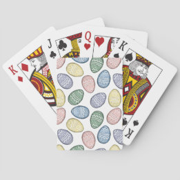 Pastel Easter Eggs Playing Cards