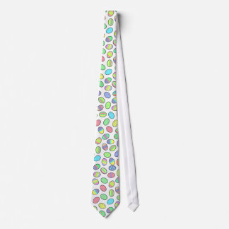 Pastel Easter Eggs Print Tie