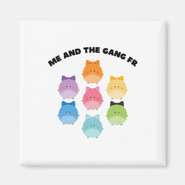 Pastel Easter Funny Homies Meme Cute Ba  Magnet (Front)