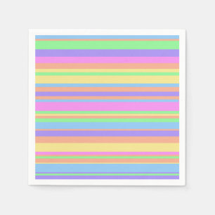 Pastel Easter Stripes Napkin