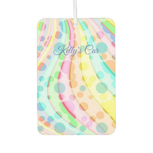 Pastel Effervescent Rainbow Ribbons Air Freshener