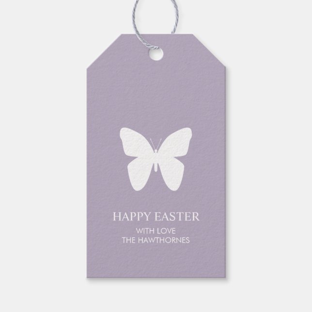 Pastel Elegant Easter Gift Tags (Front)