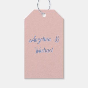 Pastel Elegant Stylish Trendy Handwriting Name Gift Tags