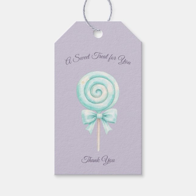 Pastel Fairytale First Birthday Favour Tag (Front)