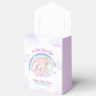 Pastel Fairytale Unicorn Star Rainbow Baby Shower  Favor Box