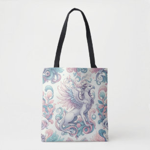 Pastel Fantasy Griffin Tote Bag