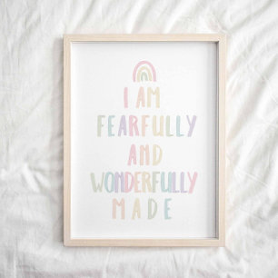 Pastel Fearfully wonderfully made print