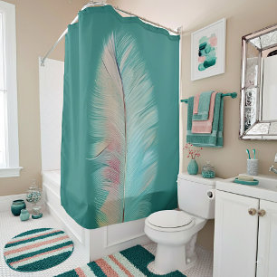 Pastel feather minimalist art