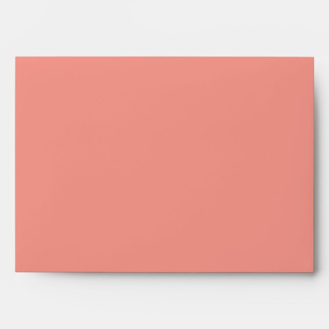 Pastel Flamingo Pink Color Envelope (Front)