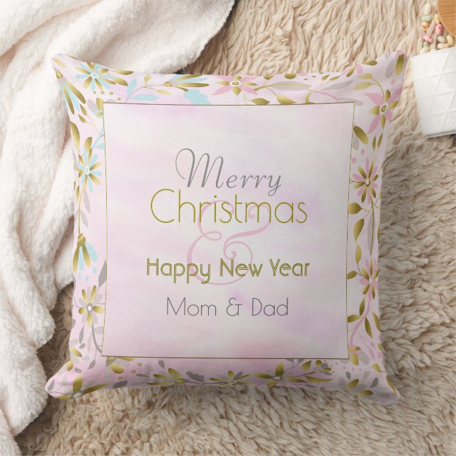 Pastel Fleur de Noël Oreiller (Couverture)