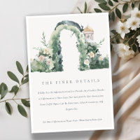 Pastel Flora Garden Arch Botanical Wedding Details