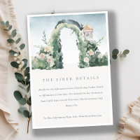 Pastel Flora Garden Arch Botanical Wedding Details