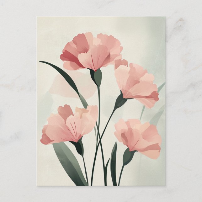 Pastel Flora in Stillness #103 Postcard (Front)