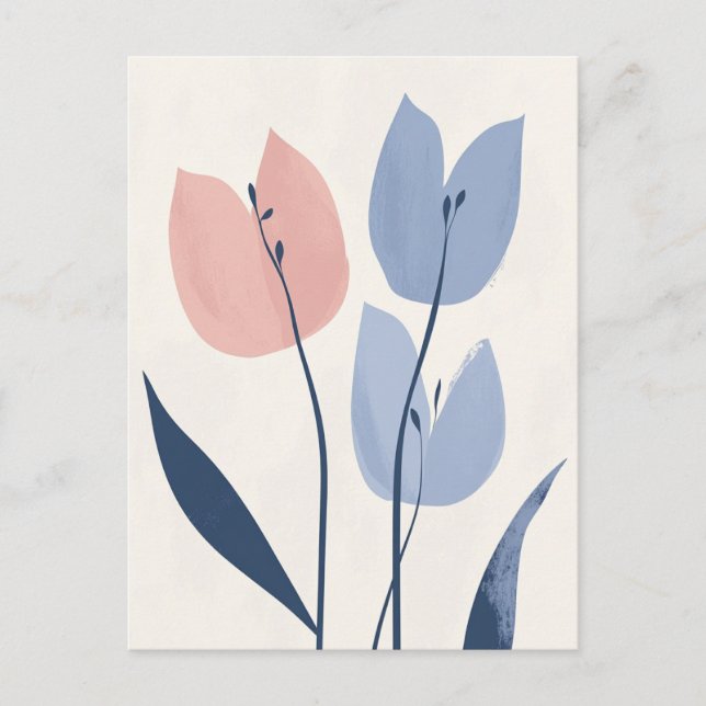 Pastel Flora in Stillness #108 Postcard (Front)