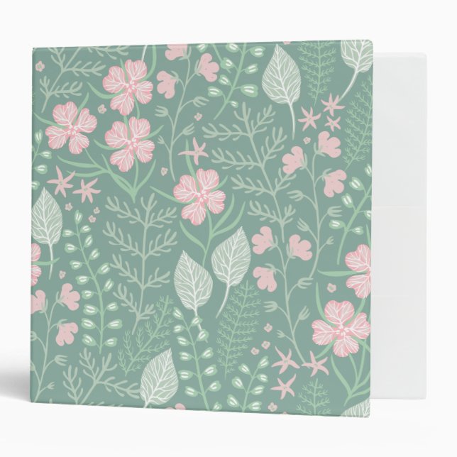 Pastel Floral  Binder (Front/Inside)