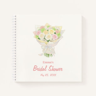 Pastel Floral Bridal Shower  – Japanese-Asian Notebook