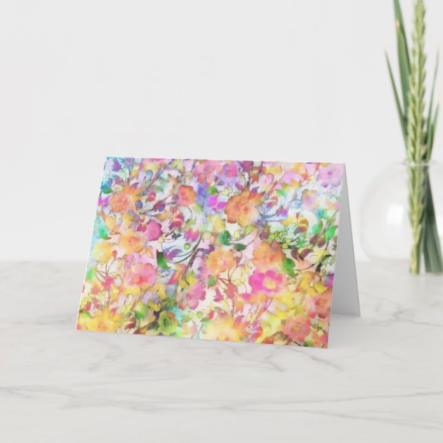 Pastel floral card (Front)