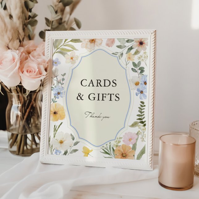 Pastel Floral Cards and Gifts Poster (Creator Uploaded)