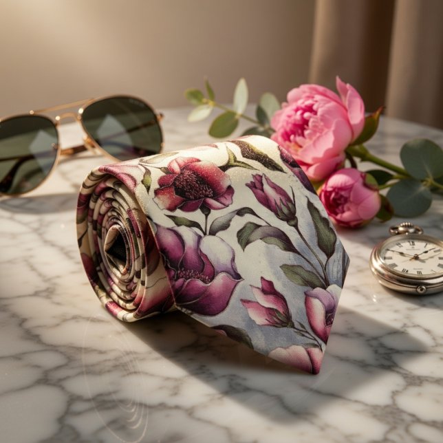 Pastel Floral Combination Tie (Creator Uploaded)
