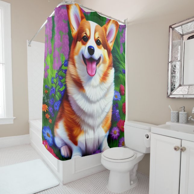 Pastel Floral Corgi (In Situ)