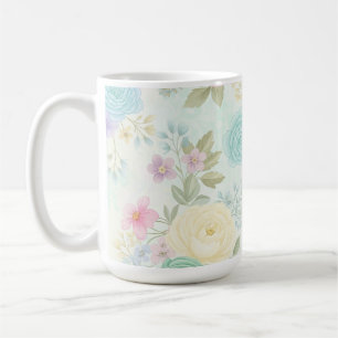 Pastel Floral Design Mug