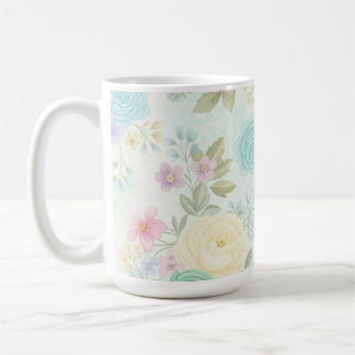 Pastel Floral Design Mug