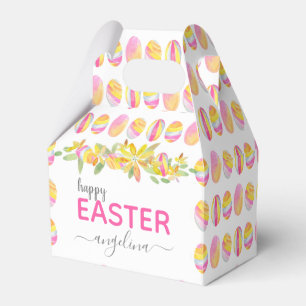 Pastel Floral Easter Egg Hunt Favor Box