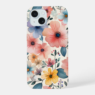 Pastel Floral Fantasy iPhone 15 Case