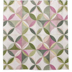 Pastel Floral Geometry Cottagecore Pattern