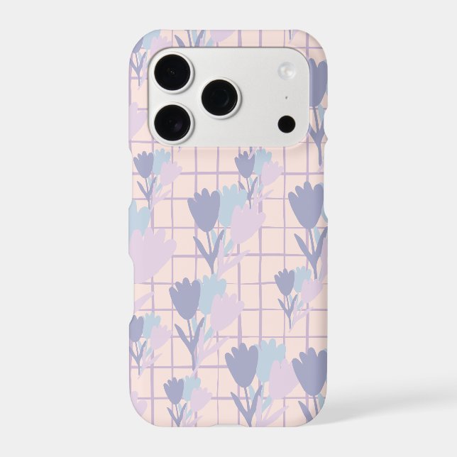 Pastel Floral Grid Seamless Pattern (Back)