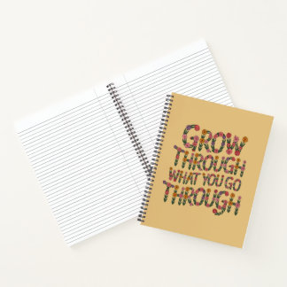 Pastel Floral Growth Mindset Teacher Student  Notebook