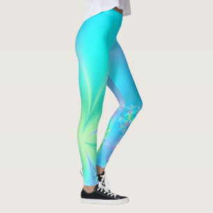 Pastel Floral Leggings fractés