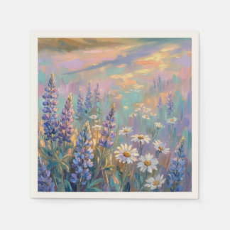 Pastel Floral Napkins for Birthday orWedding Party