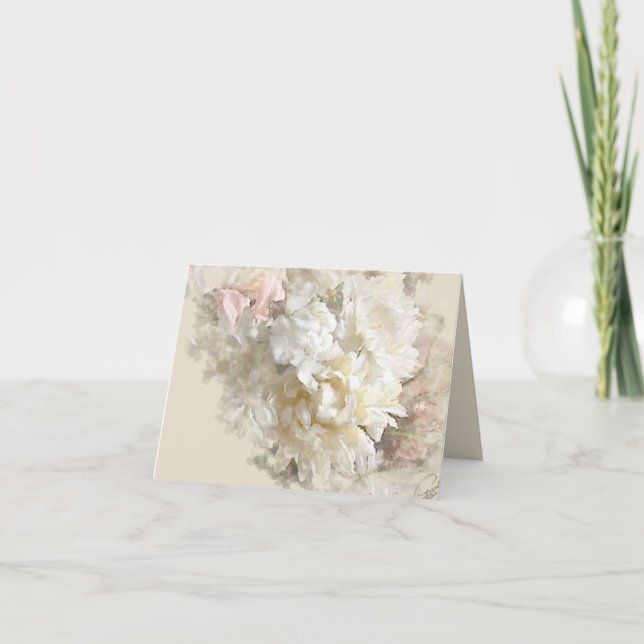 Pastel Floral Note Card (Front)