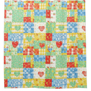 Pastel Floral Patchwork Picnic Pattern