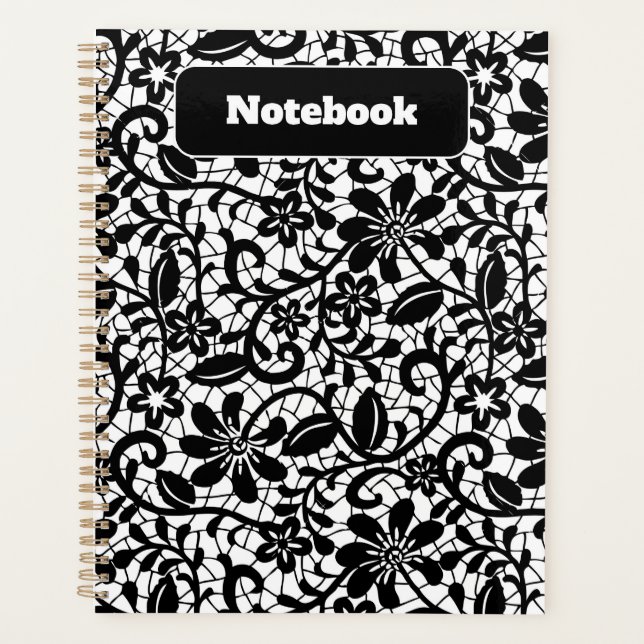 Pastel Floral Pattern Aesthetic Notebook  Planner (Front)