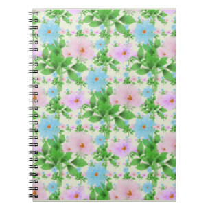 Pastel Floral Pattern Aesthetic   Watercolor Notebook