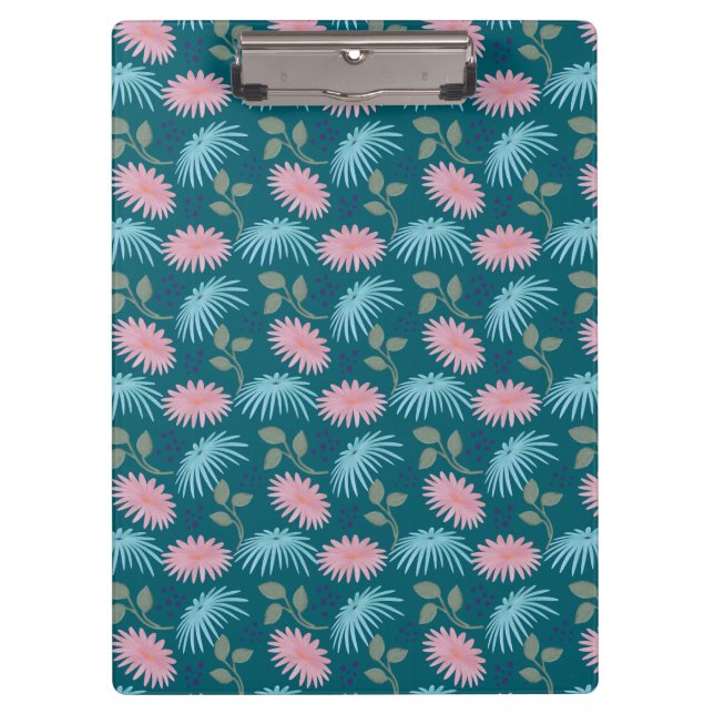 Pastel Floral Pattern  Clipboard (Front)