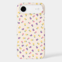 Pastel Floral Pattern – Cute Yellow, Pink & Purple