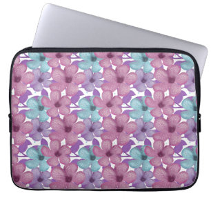 Pastel Floral Pattern Laptop Sleeve