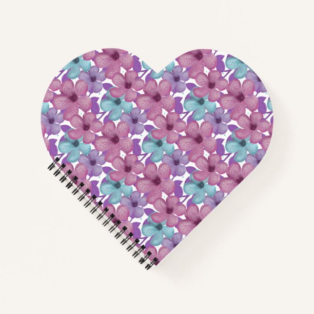 Pastel Floral Pattern Notebook (Front)
