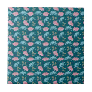 Pastel Floral Pattern  Tile