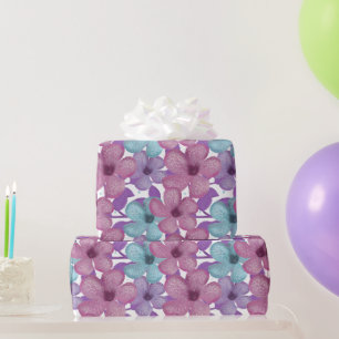Pastel Floral Pattern Wrapping Paper