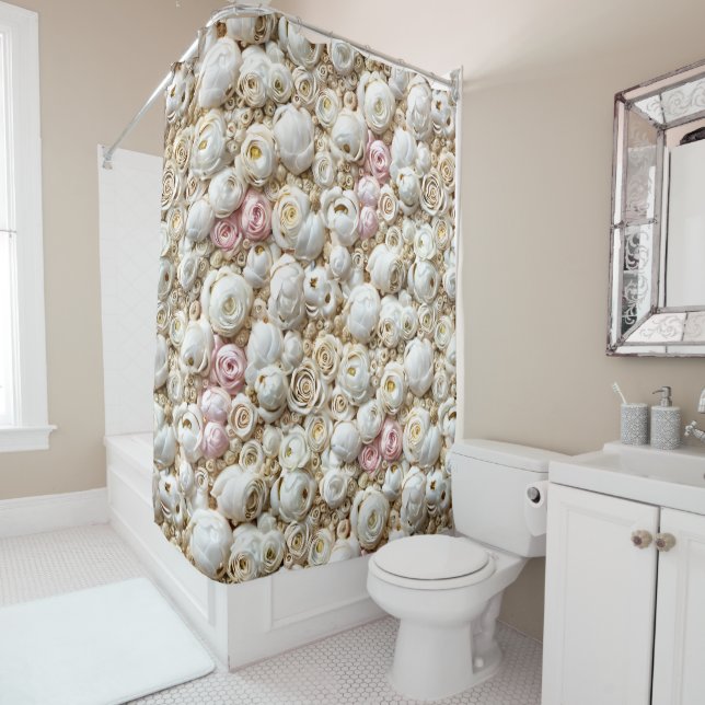 Pastel floral rose collage realistic flowers chic (In Situ)