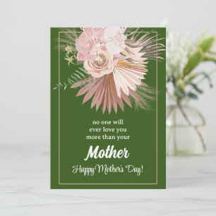 Pastel Floral Rustic Carte de Fête des Mères