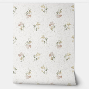 Pastel Floral Scatter Wallpaper