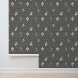 Pastel Floral Scatter Wallpaper