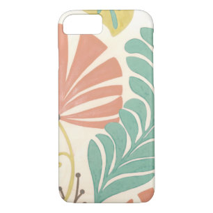 Pastel Floral Vines and Leaves on Cream Background Case-Mate iPhone Case