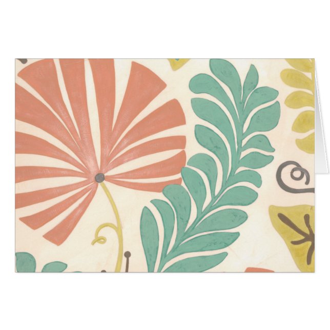 Pastel Floral Vines et Feuilles sur Arrière - plan (Devant horizontal)